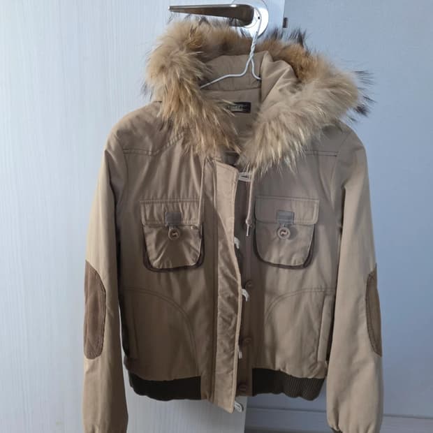 빈티지 퍼 패딩