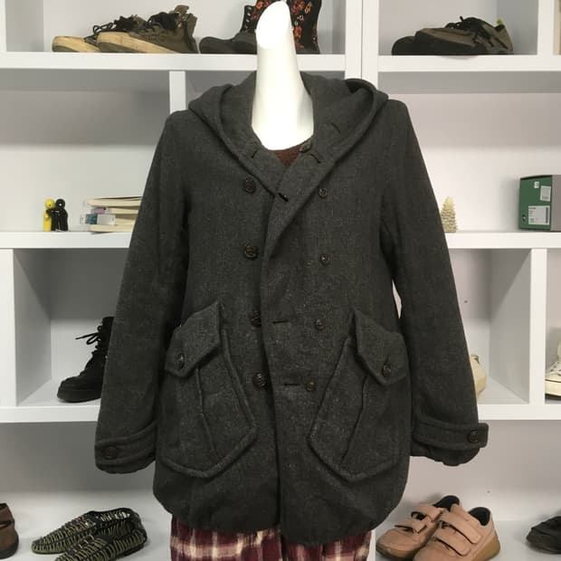 빈티지 trove 벌룬 울 자켓