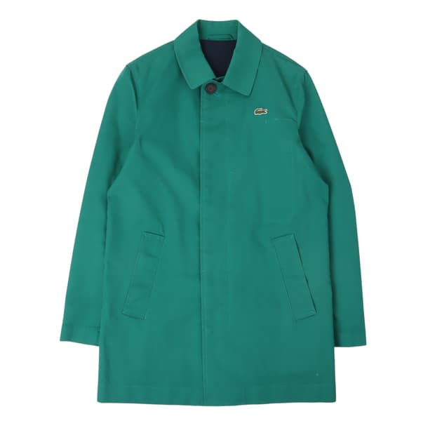 라코스테 민트 코튼 히든버튼 코트