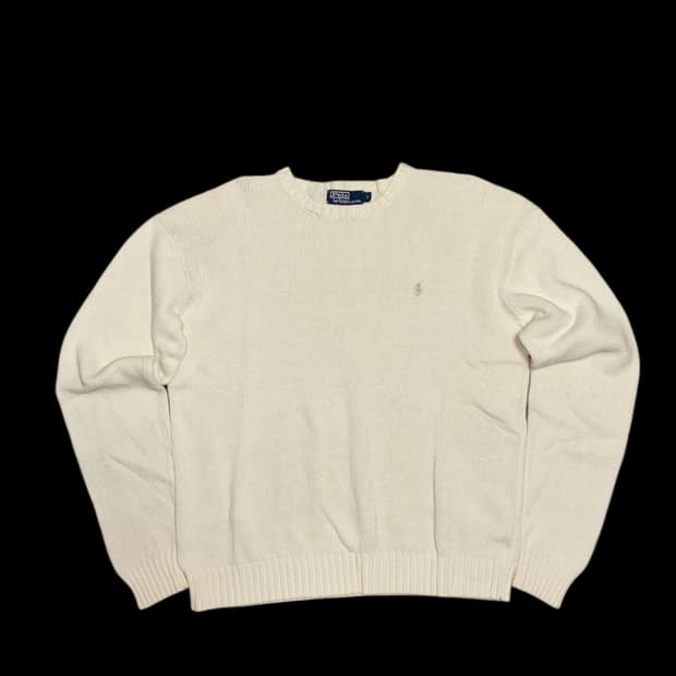 폴로 랄프로렌 아이보리 크림색상 니트