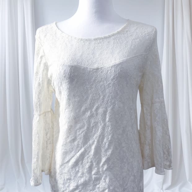 빈티지 모리걸 펀칭 탑 