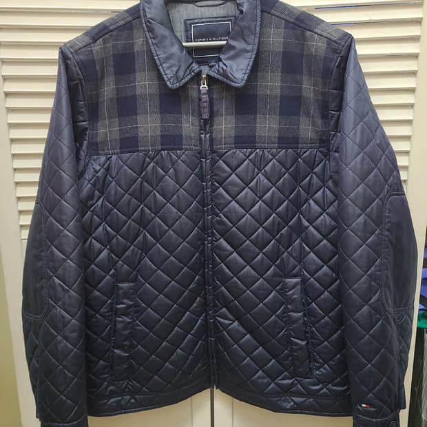 타미힐피거 퀼팅 패딩 점퍼