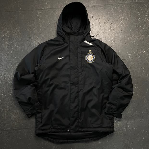 100 나이키 인터밀란 기모 바람막이 자켓 