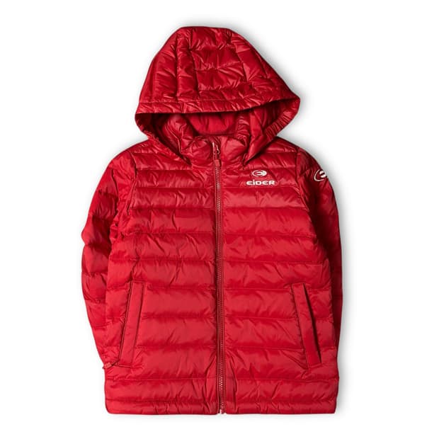 아이더 키즈 레드 경량 패딩 130