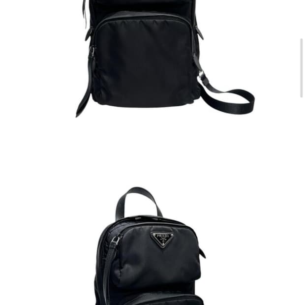  프라다 원숄더 백팩 블랙 1BZ026