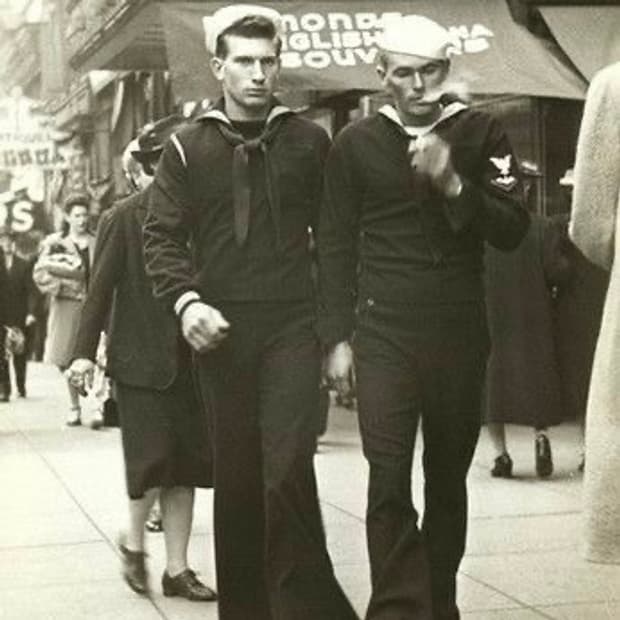 WW2 40s Us navy wool sailor pants