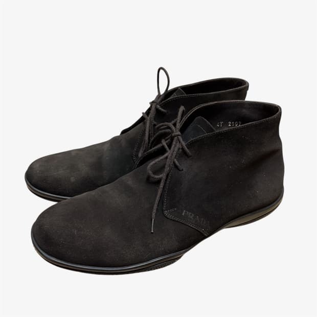 (250) 프라다스포츠 스웨이드 부츠 브라운