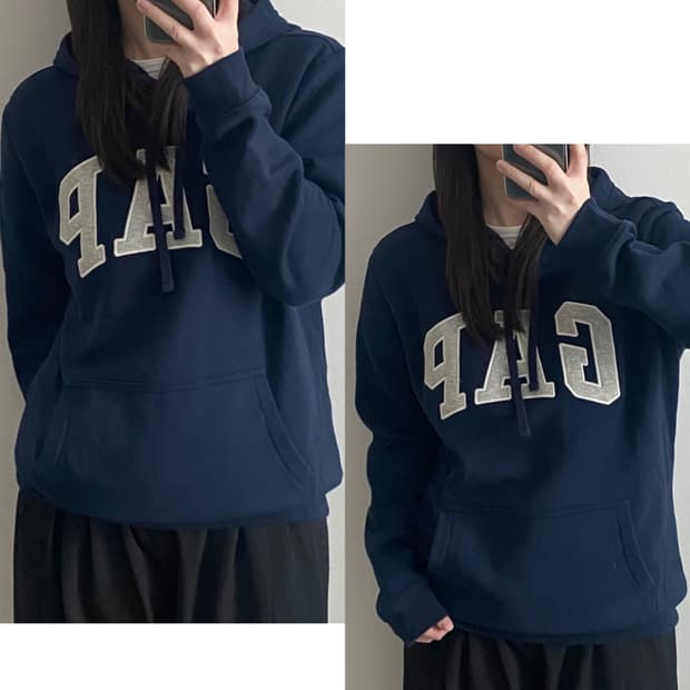 갭 후드티