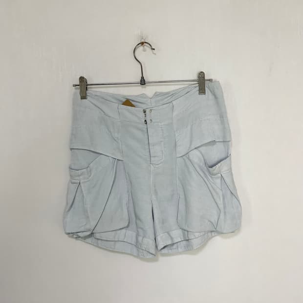 메종 마틴 마르지엘라 디테일 반바지 쇼츠 이태리빈티지 남녀공용 스카이블루