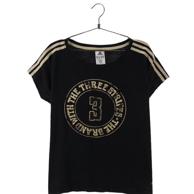 아디다스 빈티지 골드 포인트 반팔