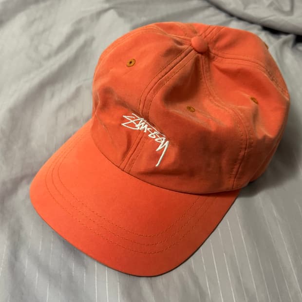 스투시 볼캡 나일론 살몬색