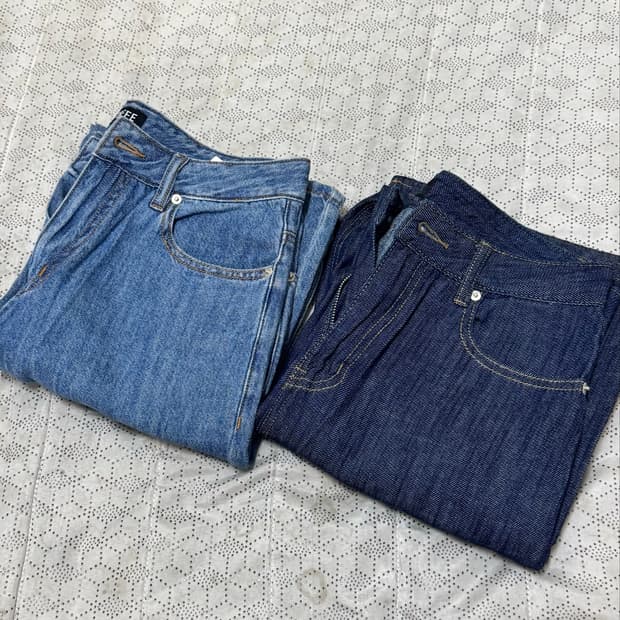 토피 섬머 데님 와이드 팬츠 팝니다