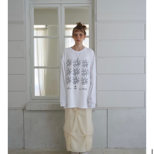 아우어솔티 오버핏 슬리브 티셔츠