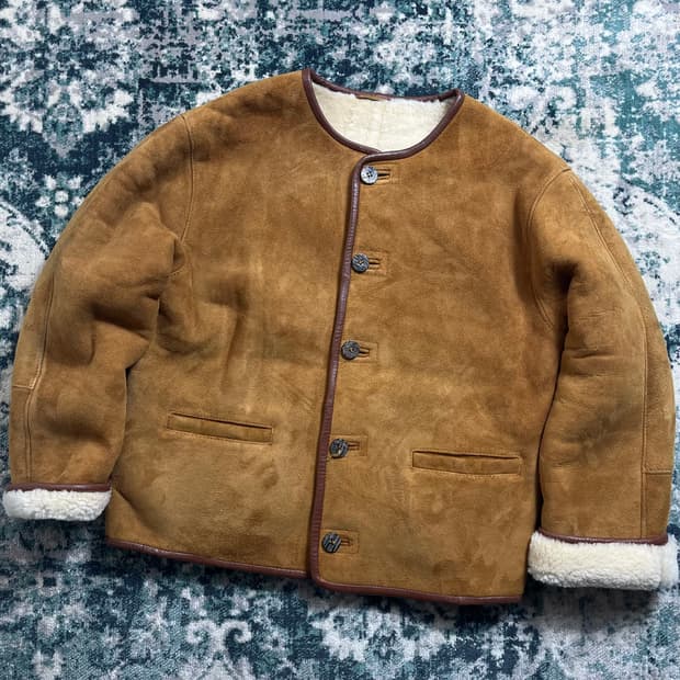 Turquie 스웨이드 무스탕 라인 시어링 자켓(M)