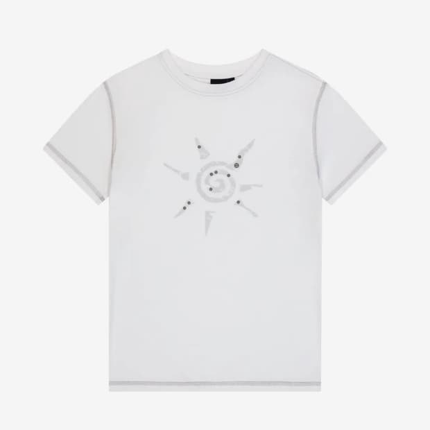 Studded Sun Half Top (White) 아캄
