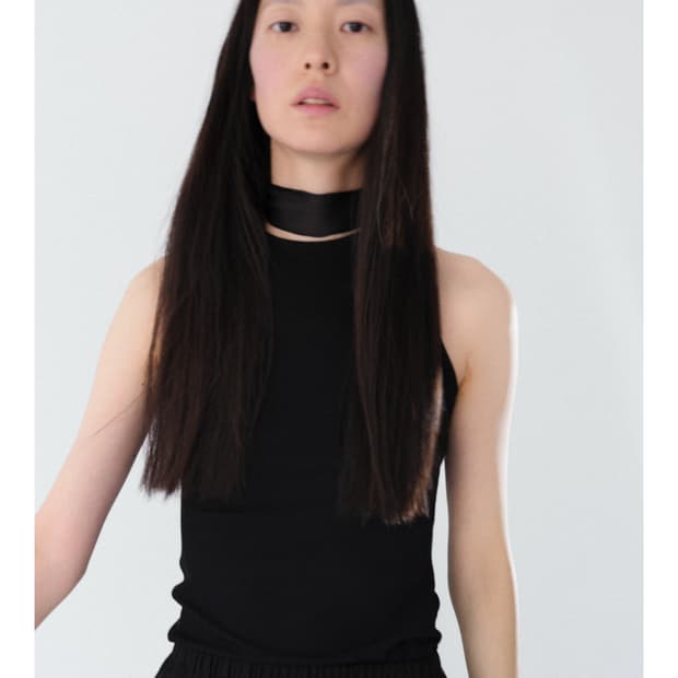 부희 buhee 스카프 다크네이비