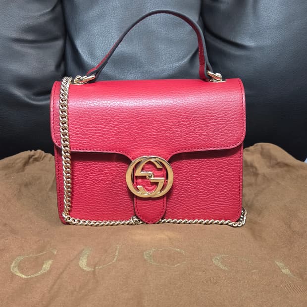 (정품) [구찌] 인터로킹 G 스몰 숄더백 | 00001