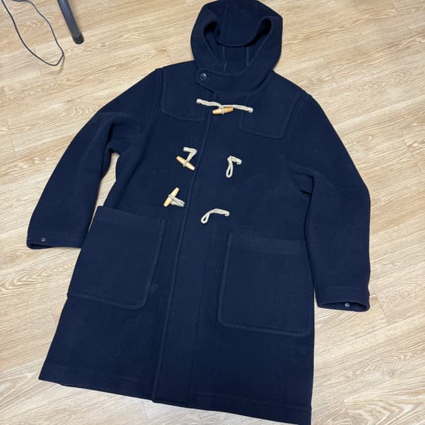 빈폴 네이비 떡볶이 코트 100사이즈