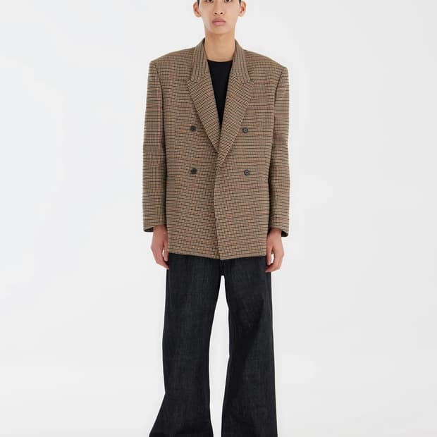 유스 youth 건클럽 체크 자켓