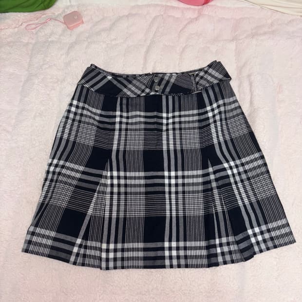 체크 스커트 일본 빈티지 지뢰계 양산형