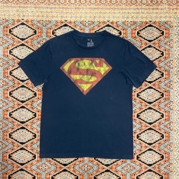 갭 슈퍼맨 네이비 반팔티셔츠 남성M