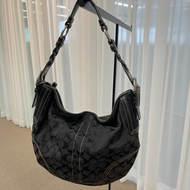 Coach Black Half Moon Bag