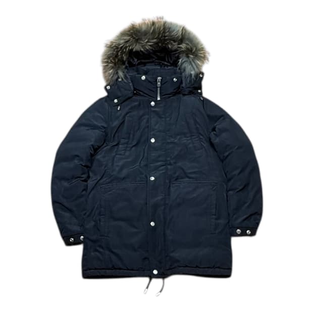 USPA폴로 너구리퍼 구스다운 패딩