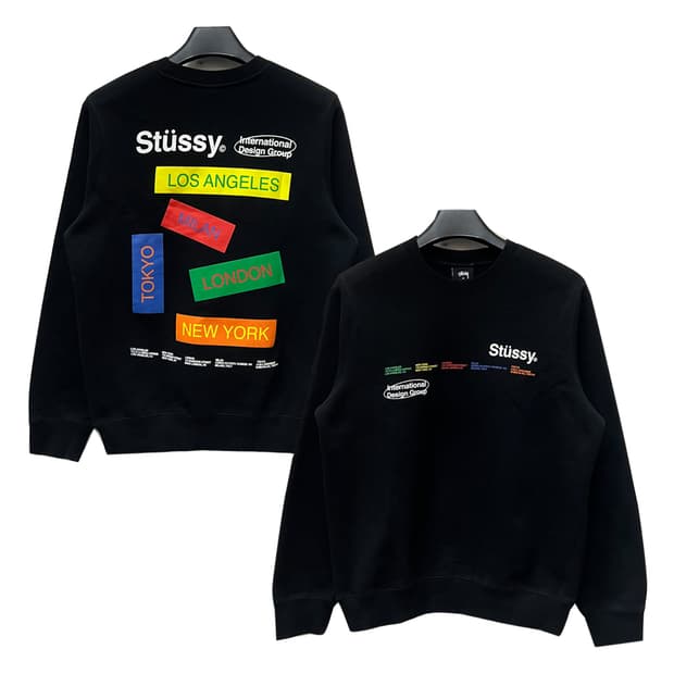 스투시 우먼즈 시티 배너즈 크루넥 맨투맨 M