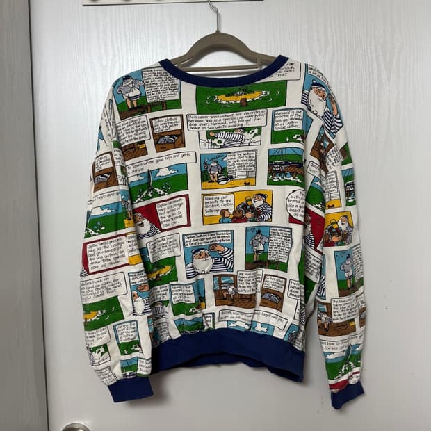 빈티지 산타 크리스마스 맨투맨