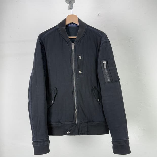 폴로 랄프로렌 블랙 타입 1 플레이트 봄버 자켓