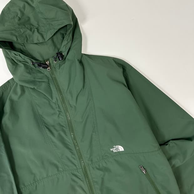 노스페이스 90’s 쉘 후드 바람막이 딥그린100