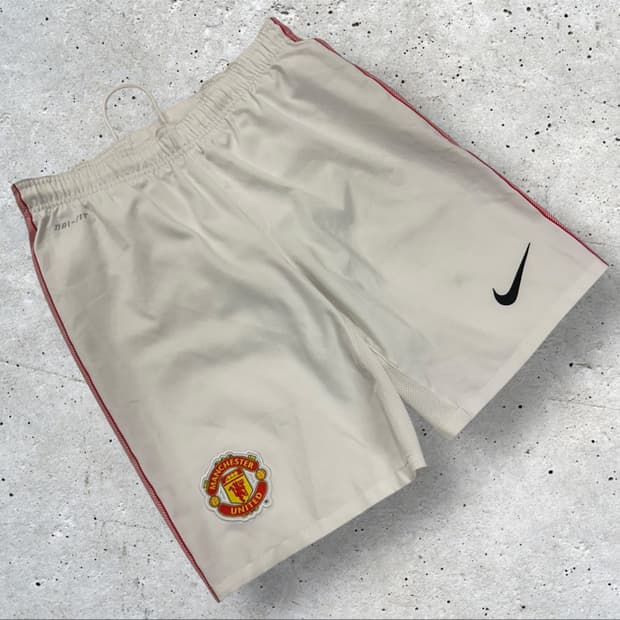 [S] 나이키 맨유 반바지 화이트 드라이핏