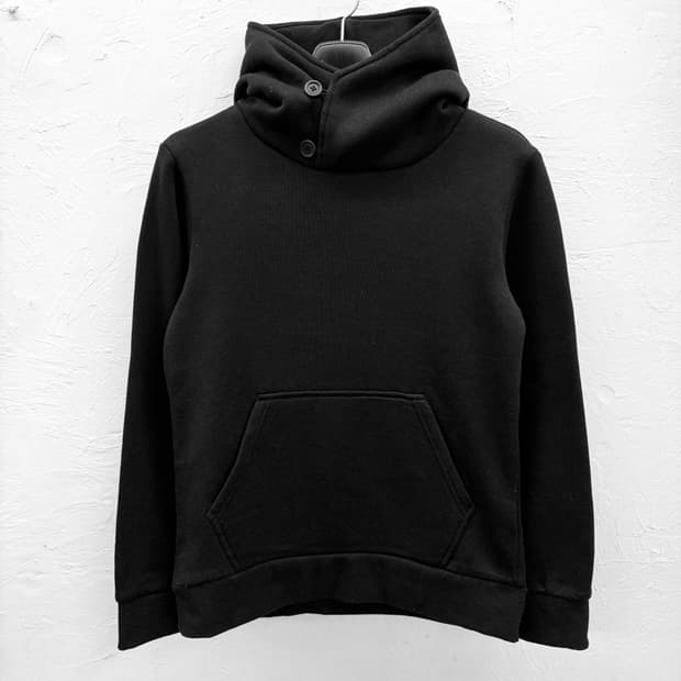 in the attic 하이넥 버튼 플리스 후드