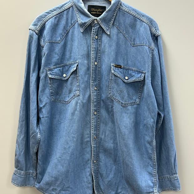 랭글러(Wrangler) 데님 웨스턴 셔츠