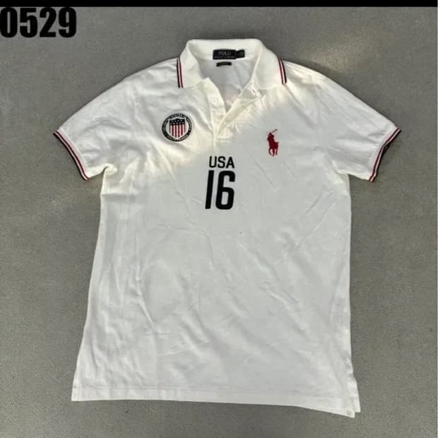 폴로 랄프로렌 usa 16포니 화이트 pk