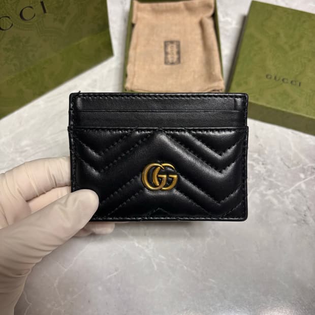 [S급] 구찌 마몬트 카드지갑 블랙