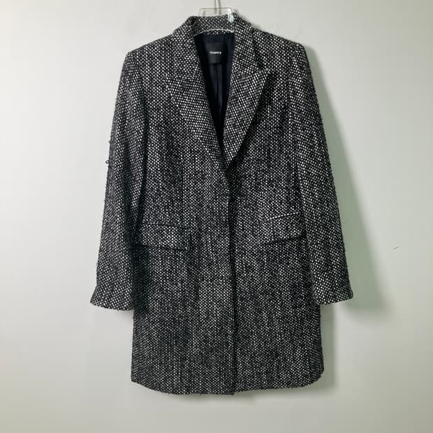 Theory 띠어리 트위드 울코트 