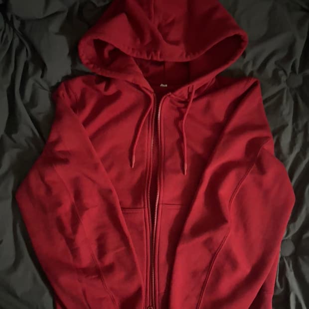 유니클로 스웨트풀집후디 레드