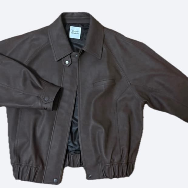 스튜디오 톰보이 가죽 자켓 새상품