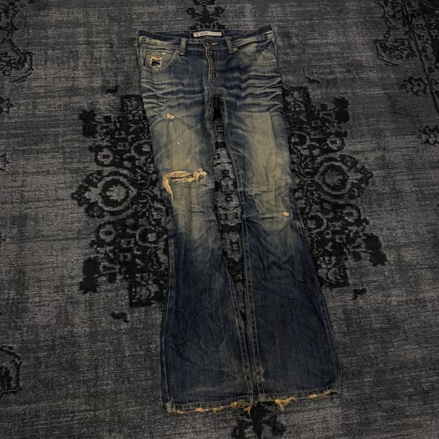 The cross jeans damaged washing boots cu