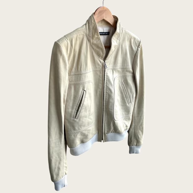 40/ 발렌시아가 Goat Leather 라이더 자켓