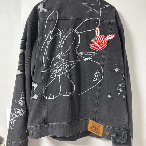 XLARGE  x SKOLOCT  Graffiti DENIM JACKET