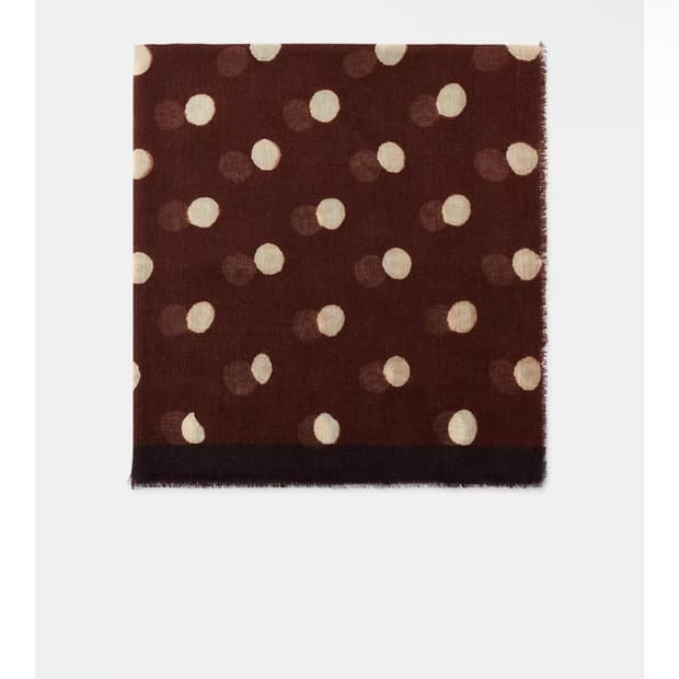 자라 도트 패턴 스카프