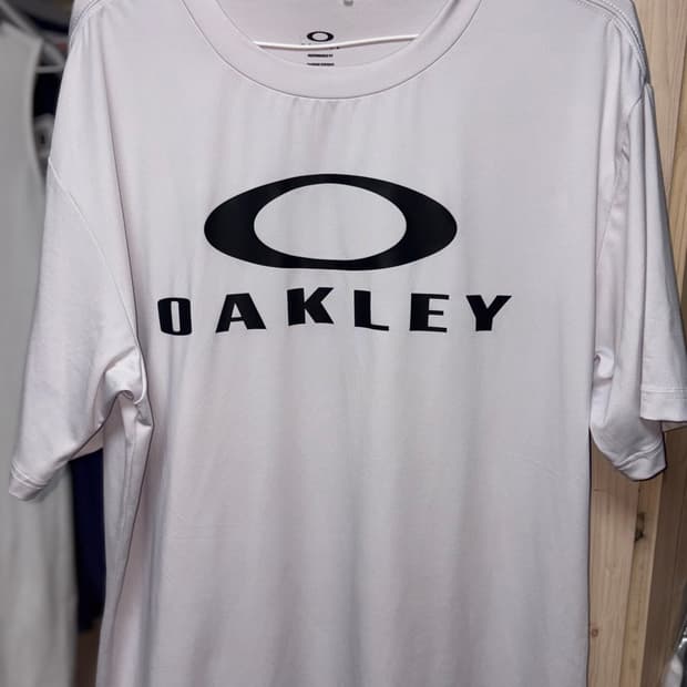 오클리 기본 기능성 화이트 반팔 티셔츠