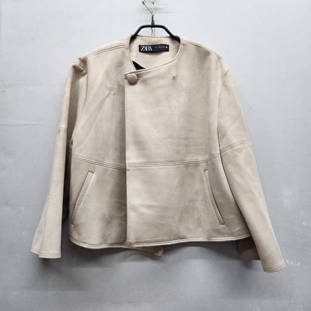 자라 ZARA 스웨이드 크롭 케이프 자켓 S(L)
