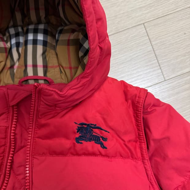 버버리 키즈 덕다운패딩