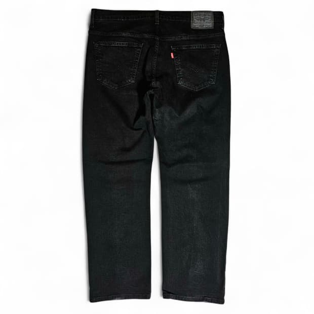 [36X32][리바이스]569™블랙탭 루즈 스트레이트 데님 진 블랙
