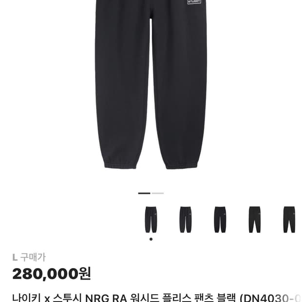 나이키스투시팬츠 라지(DN4030)