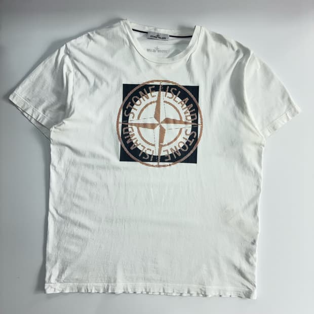 Stone island 스톤아일랜드 저지 가먼트 트리크로미아 반팔티