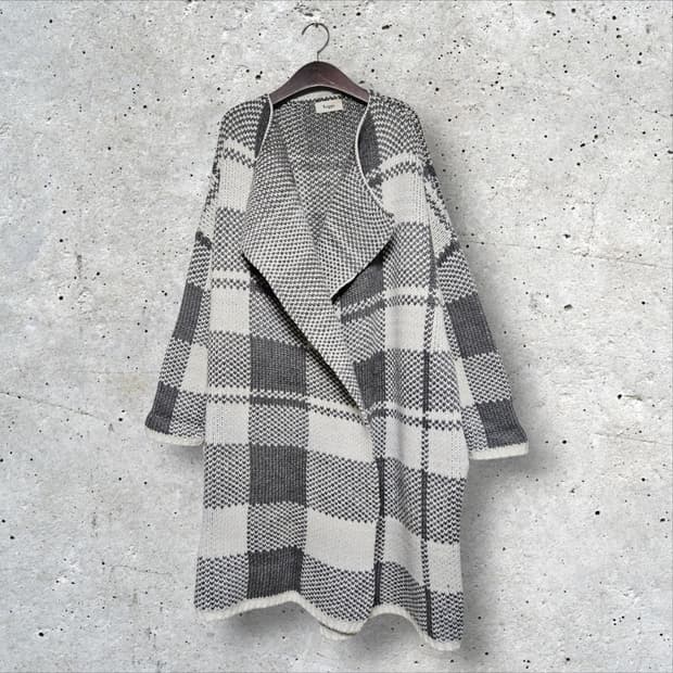 베가스 도톰 롱 니트 가디건 (FREE)